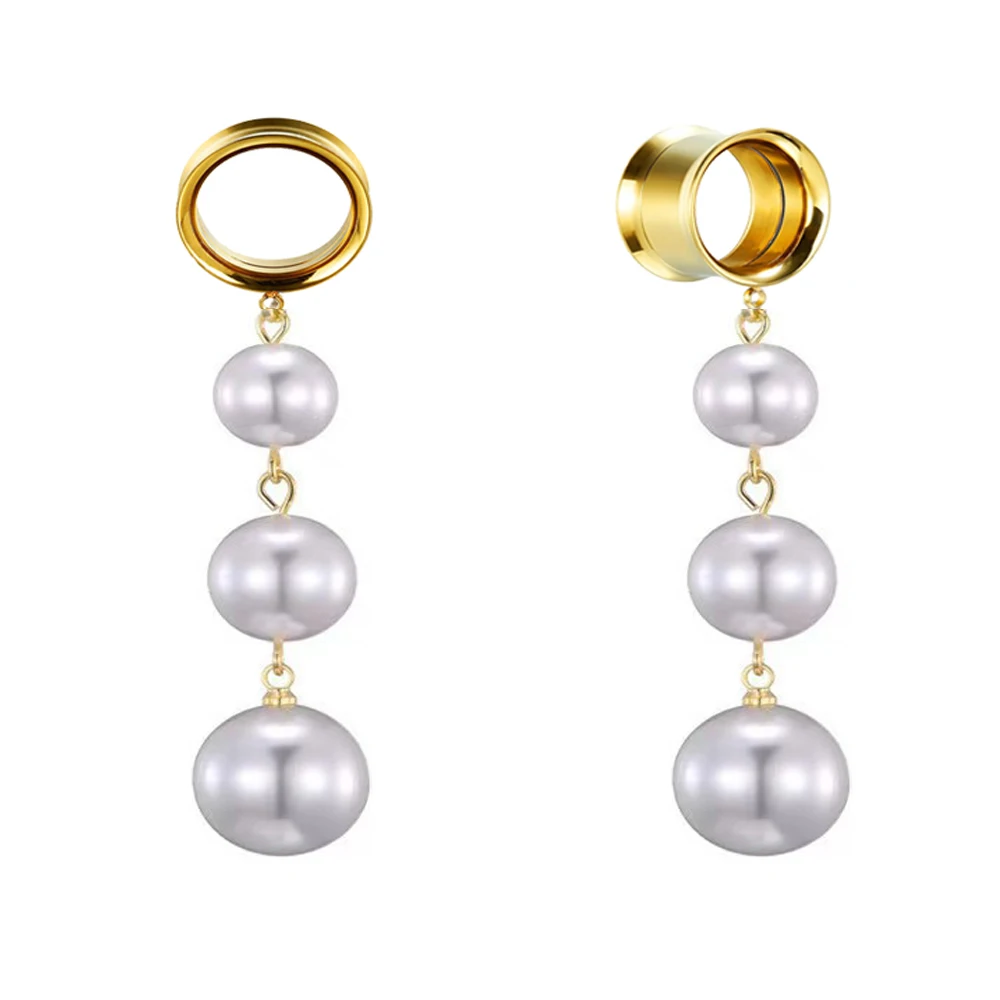 2PCS Pearls Dangle … - image