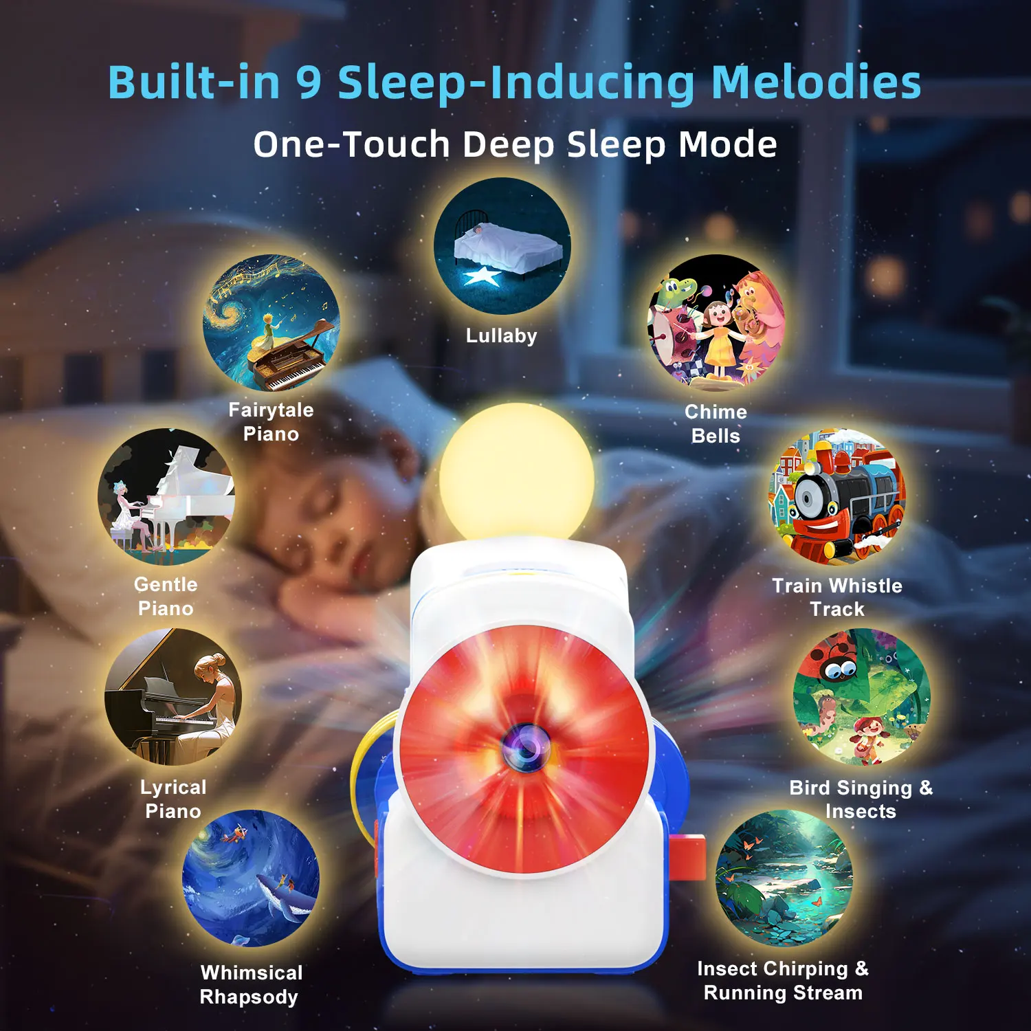 Story-Projektionsmaschine, frühe Bildung, Puzzle-Entwicklung, integrierte 4-Audio-Geschichtenkarten, Projektor, Taschenlampe, Babyspielzeug, Kinder, Enli