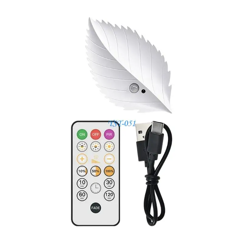 E15A No Wiring LED Night Light Patterned Wall Light With Remote Control And Touch Living Room Wall Decoration