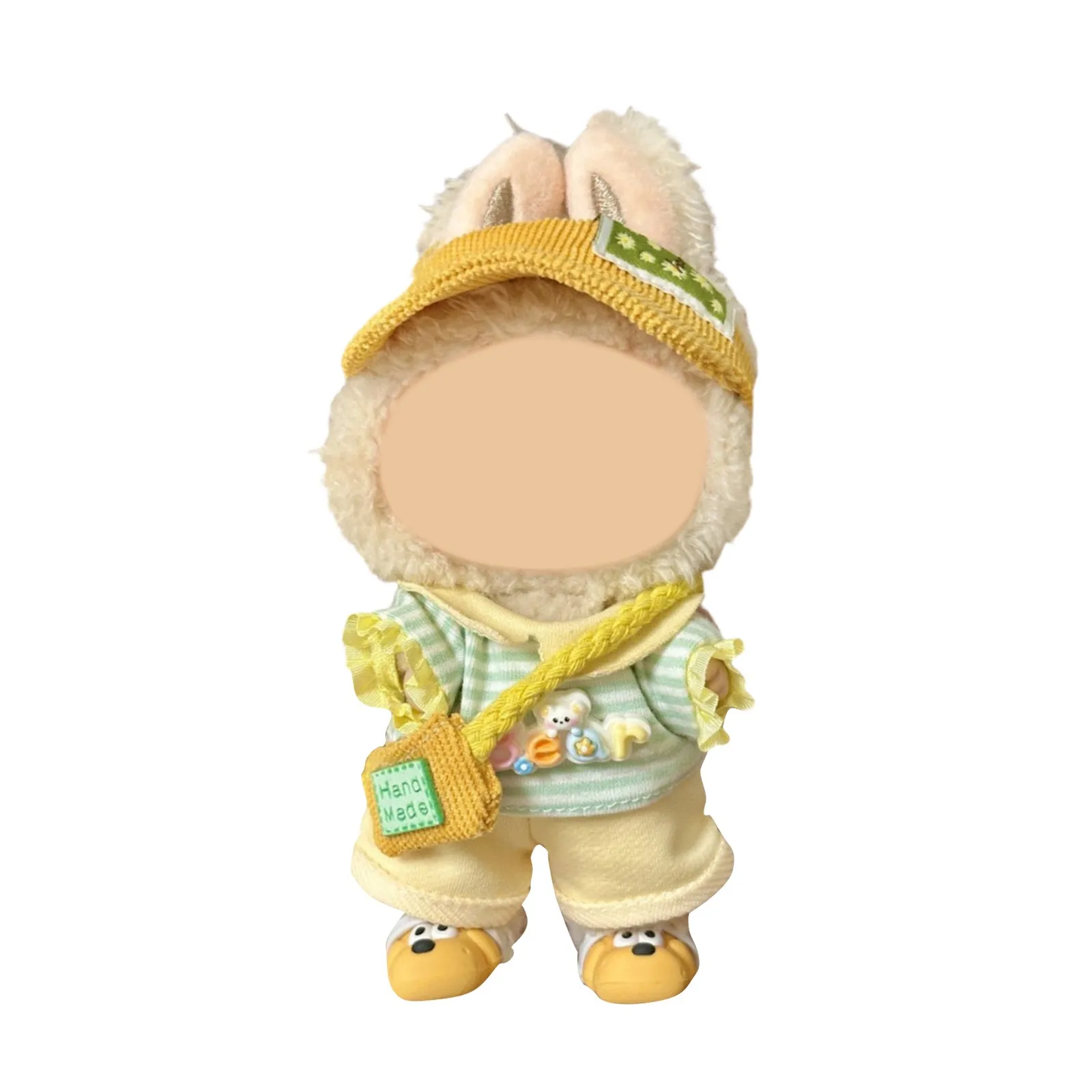 فقط Labbubu الملابس Labubu إكسسوارات دمي Kawaii مجوهرات لطيف دمية زخرفة هدية الكريسماس الإبداعية Labubu كيرينغ الاطفال اللعب