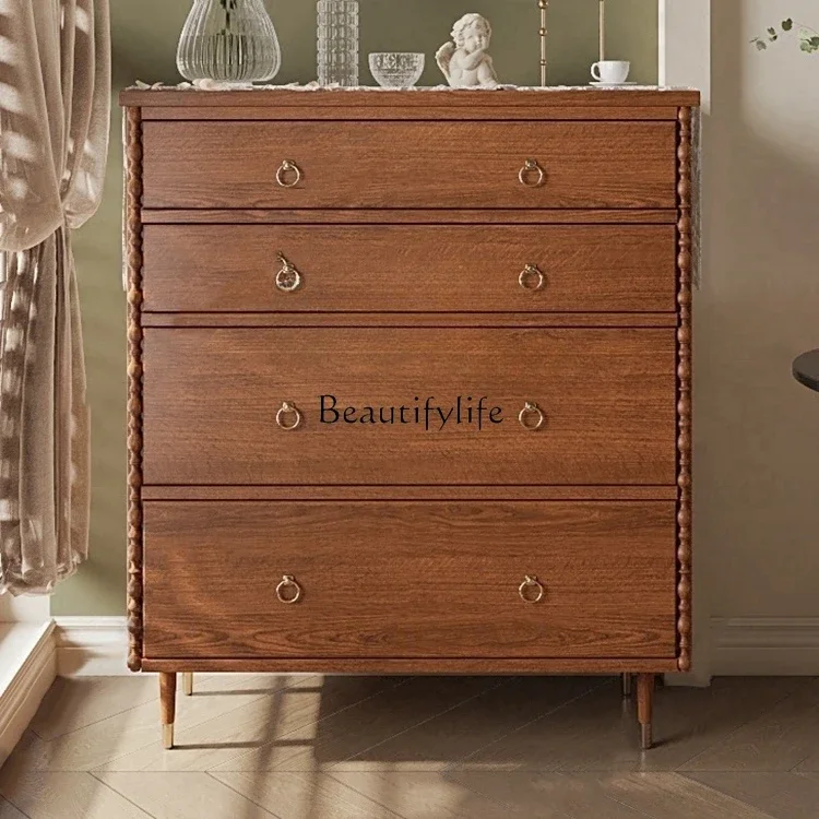 

LD6Mid-Ancient Retro Simple French Art Drawer Storage Cabinet American Simple Locker