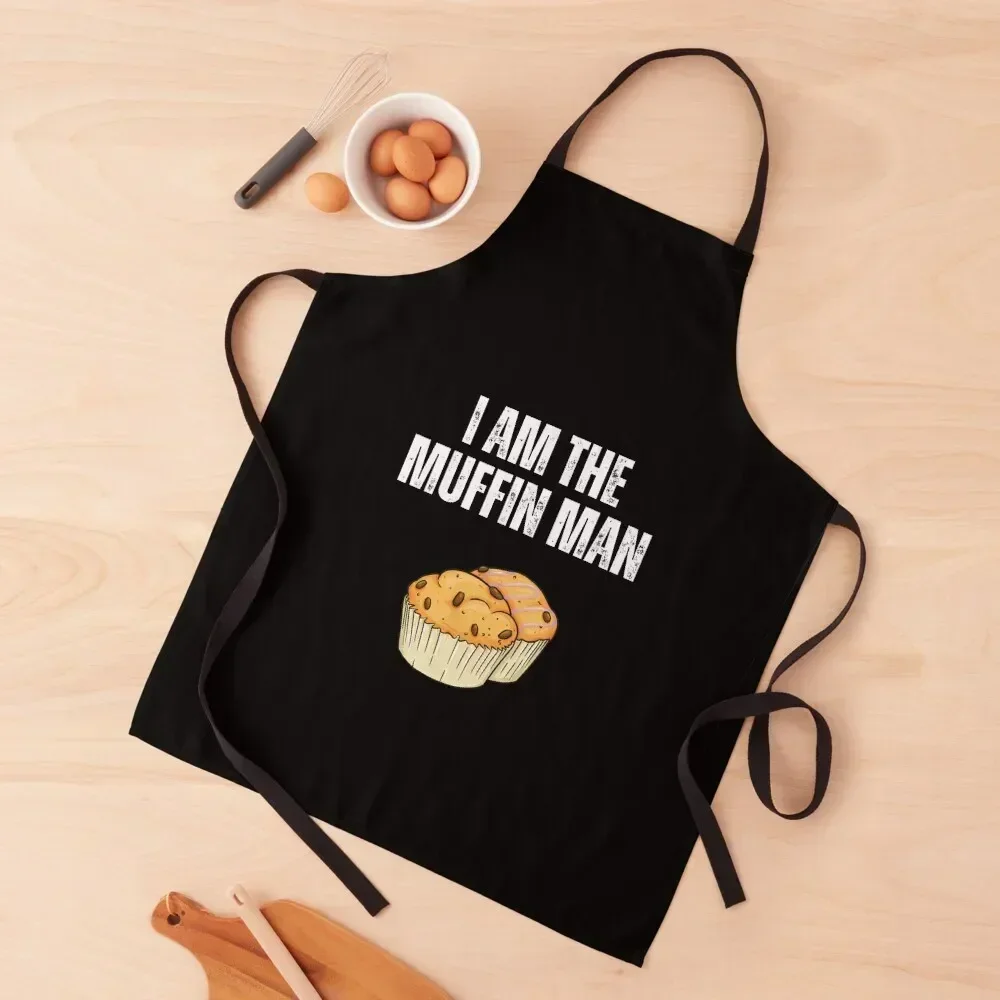 

Yes I Am The Muffin Man Shirt - Funny Muffin Lover Gift Apron Restaurant Funny Kitchen Women Home Supplies Apron