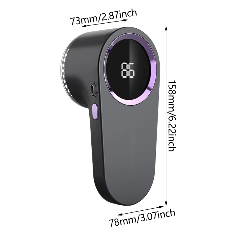 Alat Perawatan Kain Ulang dengan Penghilang Serat Listrik Layar LED 918D