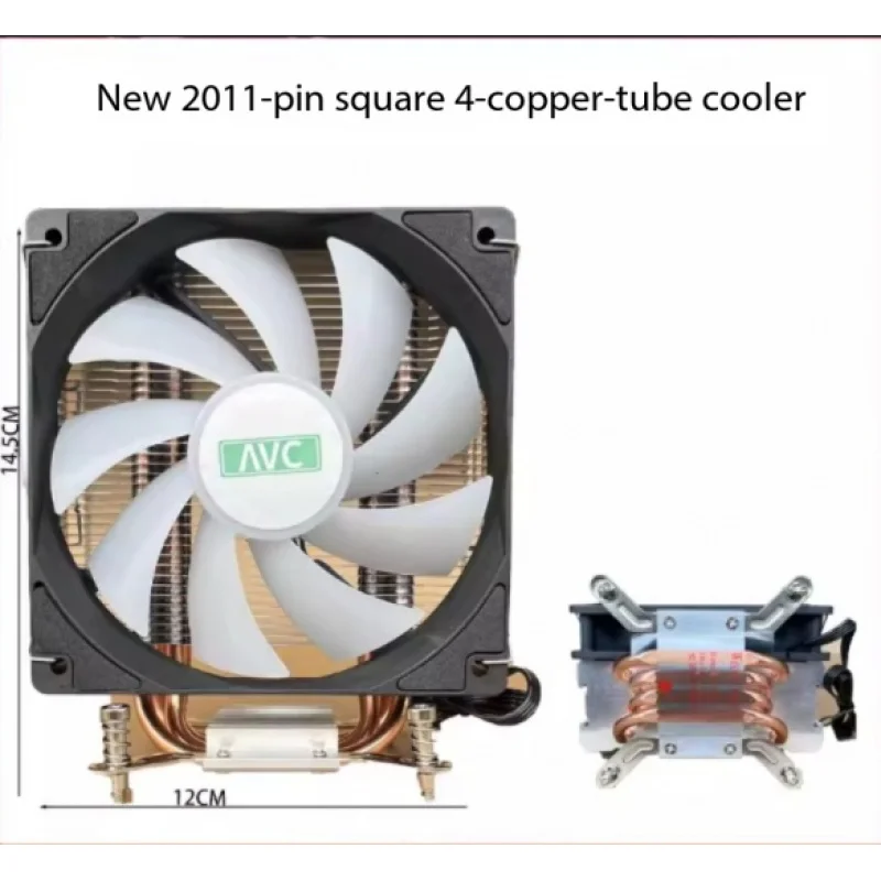

brand new for X79 X99 Platform AVC Copper Core CPU Cooler 2011 Pin Heatsink with Fan