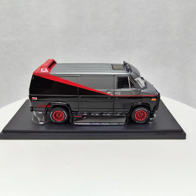 1:43 1983 GMC Vandura - A-Team Simulation Alloy Car Model Static Souvenir Display Gift Collection Vehicle Toys Decoration