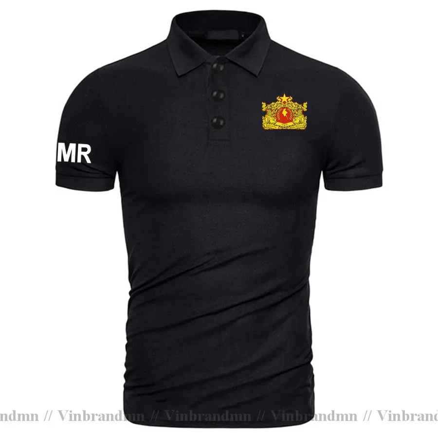 Myanmar Burmese Myanma MMR Burma polo shirts men short sleeve white brands printed for country 100% cotton nation team flag new