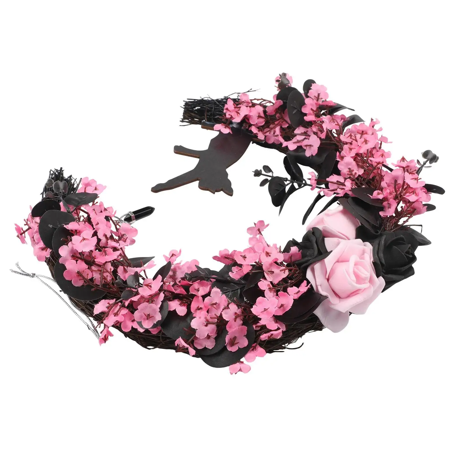 

Украшение сада, венок для кошек, сад, Хэллоуин, кошачьи узоры, новый дизайн, веревка или крючок, подвесной для украшения дома