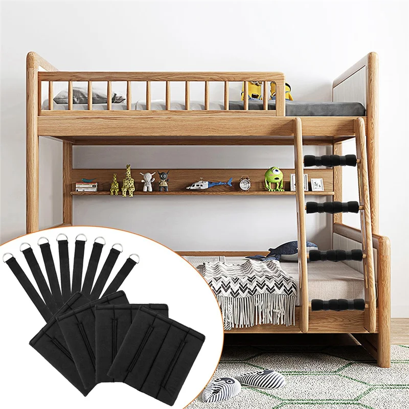ABRU-Soft Bunk Bed Ladder Cover(4PCS) With 8 Adjustable Straps, For Loft Bed, Bunk Bed Ladder Pads, For Comfortable Sleep System
