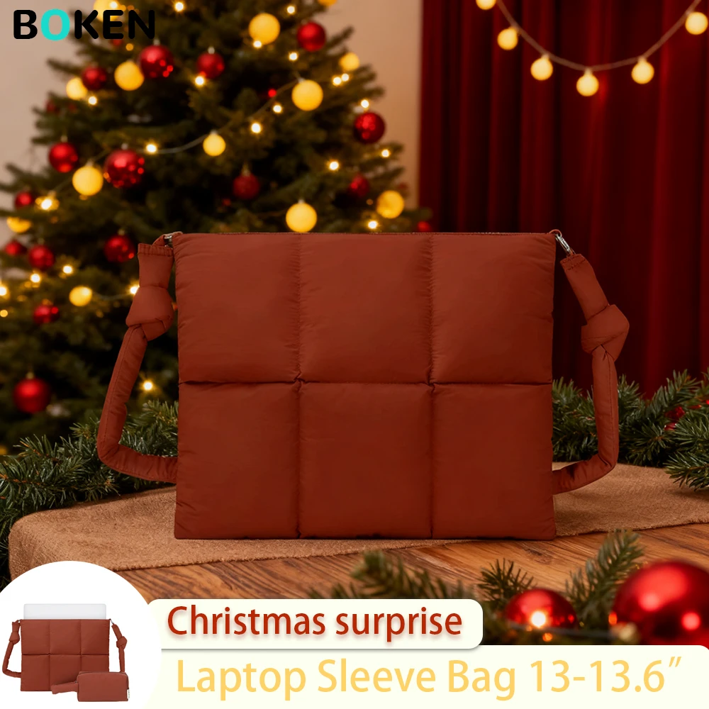 حقيبة كتف للكمبيوتر المحمول مقاس 13 13.6 بوصة لجهاز MacBook Air/Pro Xiaomi Samsung HUAWEI حقيبة كمبيوتر محمول ذات سعة كبيرة هدايا عيد الميلاد للنساء #1