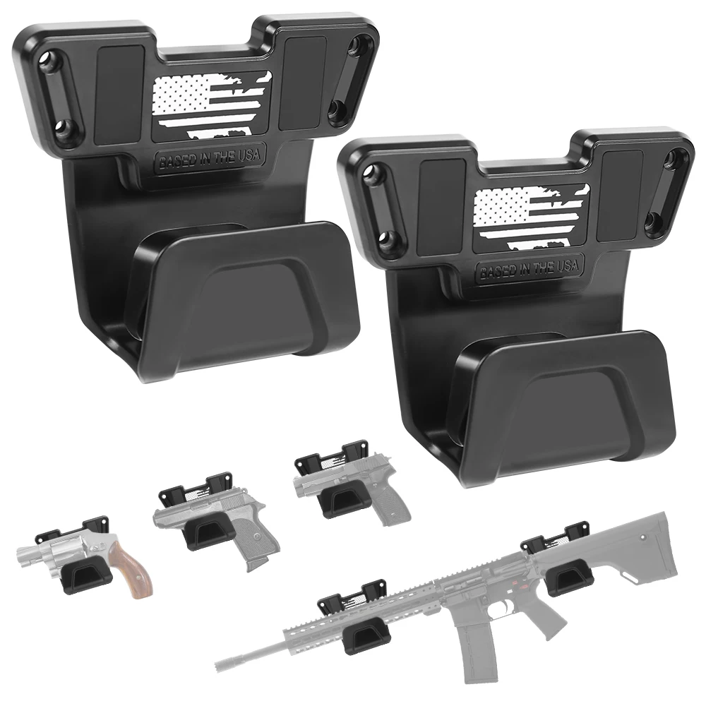 Magnetic Gun Mount with Safety Trigger Guard Protection Gun Magnet Mount Holster Gun Rack for Pistol Handgun Tactical Accessory