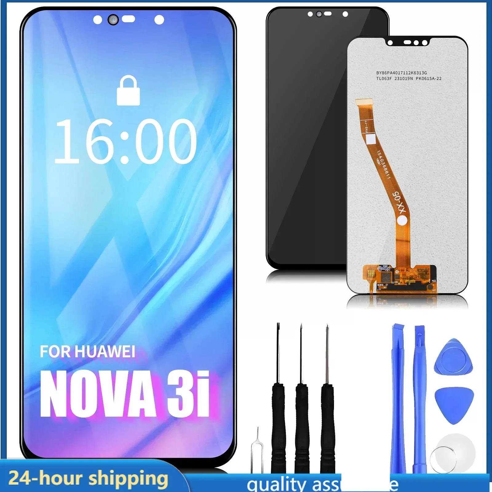 

6.3" For Huawei Nova 3 Nova 3i LCD Display Touch Screen Replacement Digitizer Assembly For Huawei INE-LX2r INE-LX1r