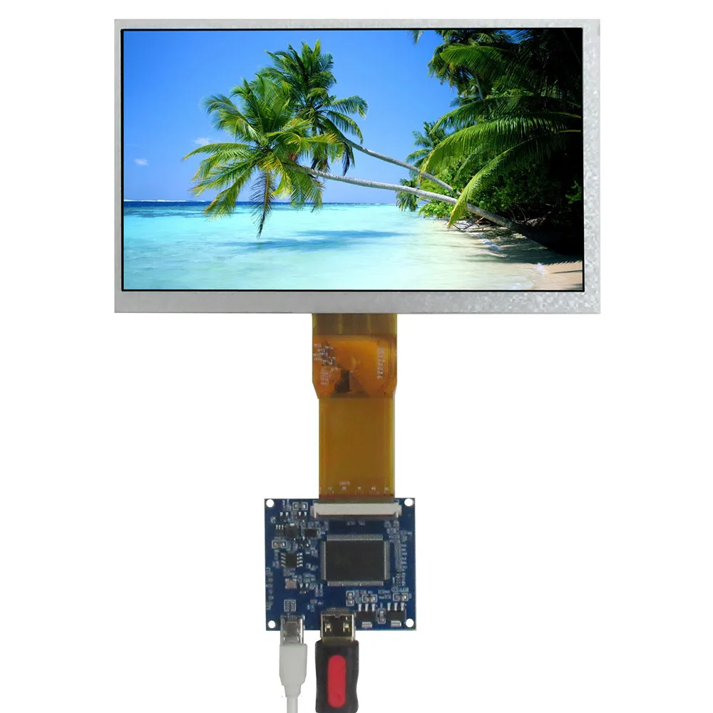 

7 Inch 1024*600 Screen Display LCD Monitor Driver Control Board Mini HDMI-Compatible For Lattepanda,Raspberry Pi Banana Pi PC