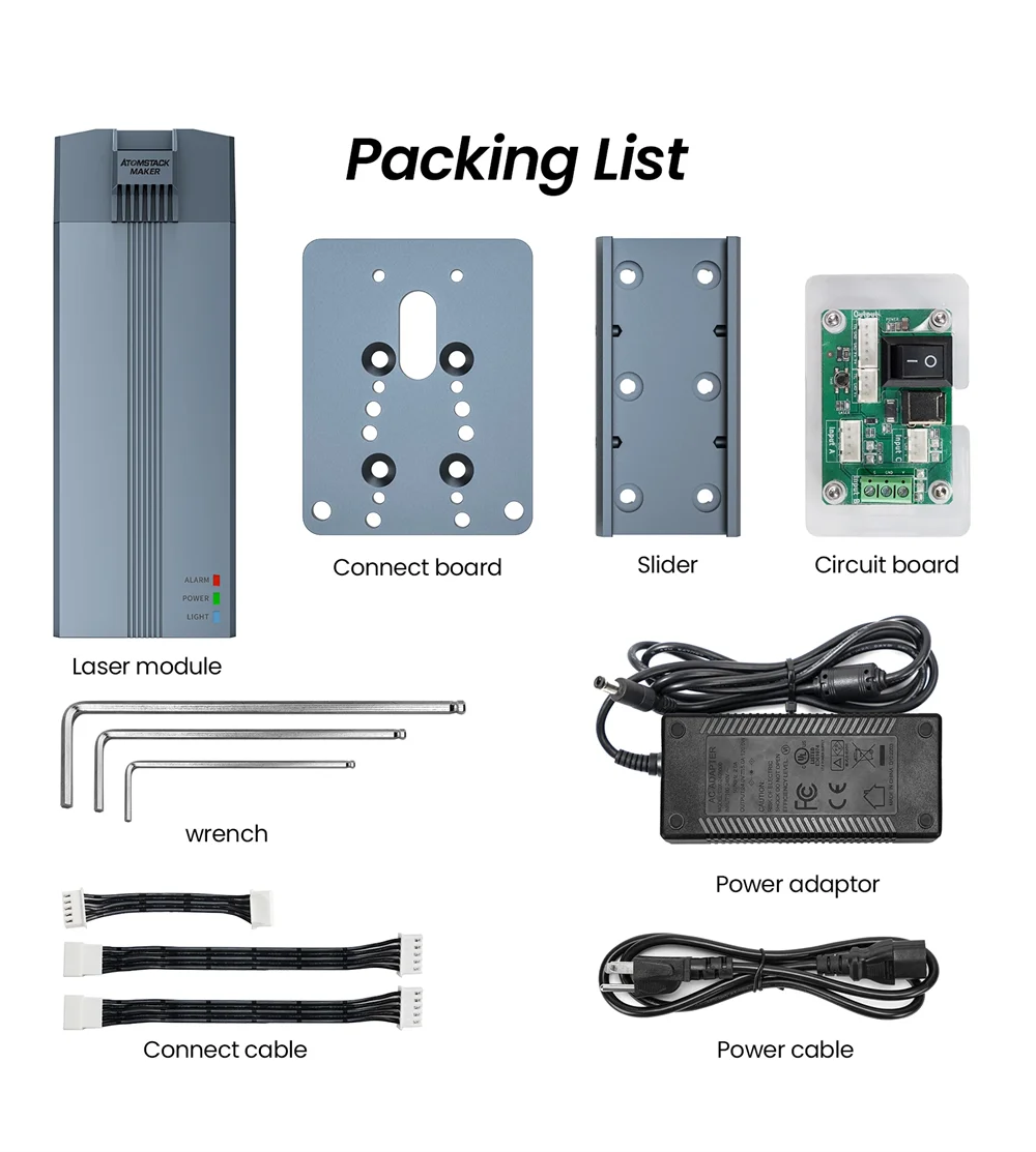 ATOMSTACK Infrared Laser R30 V2 Module 1064nm High Precision Laser Head For Laser Engraver Machine CNC Engraving Metal Plastic