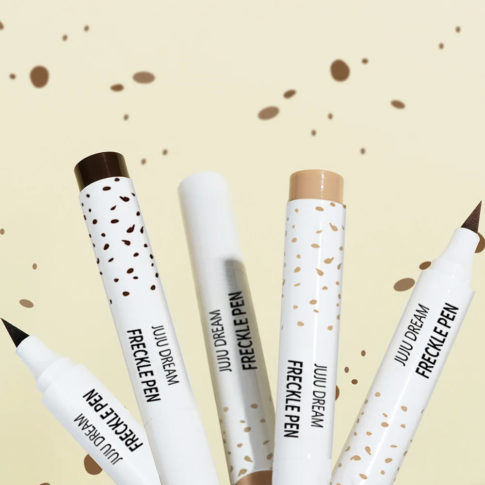 そばかすペンナチュラルフェイクスポットシミュレーション、防水耐久性、簡単に着色できるアイライナードットペンメイクアップツール