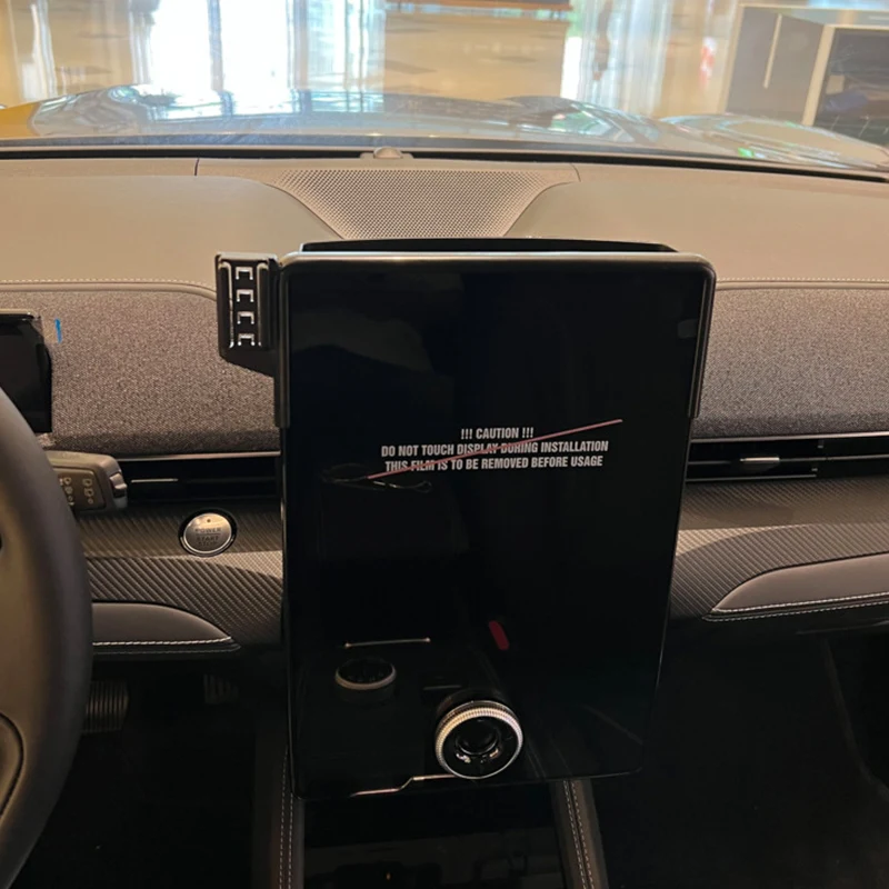 Car Phone Holder For Ford Mustang Mach-E GT 2021-2024 15.5-inch Screen Dedicated Fixed Wireless Charger Phone Bracket