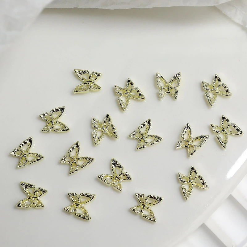10/20PCS Glitter Ali di diamante Farfalla cava Accessori per unghie Farfalle 3D Forma Pendenti e ciondoli per unghie Gemme Forniture per nail art