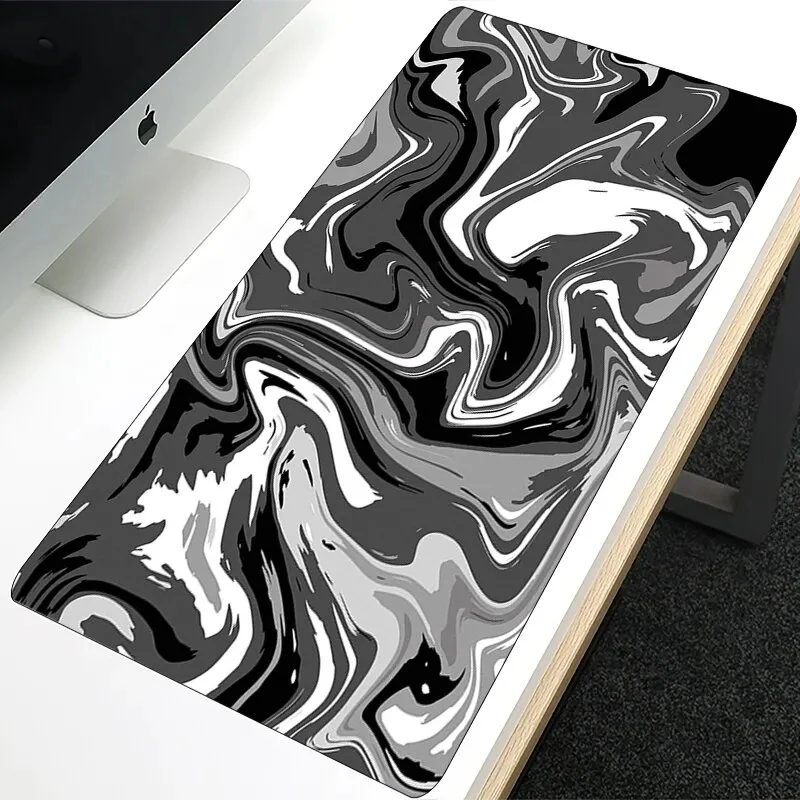 Water Flow Liquid Textured Pattern Mouse Pad Desk Computer Keyboard Mats Game Room Bedroom Decoration Accessories Holiday Gifts