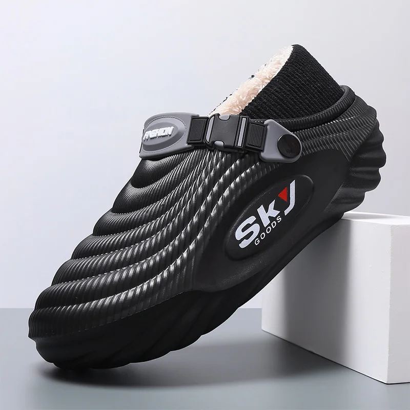 

Lightweight Insulated Slip on Snow Boots Anti-Friction Lining, Slip Resistant Waterproof Base Warm for Snowfield Activities