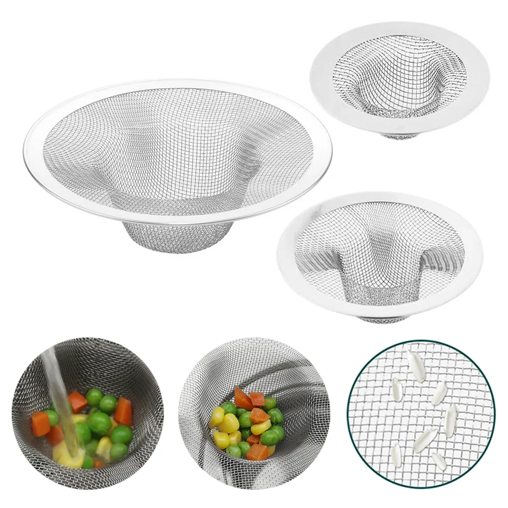 Сетчатый фильтр для слива ванны и душа, из нержавеющей стали, 2 шт.