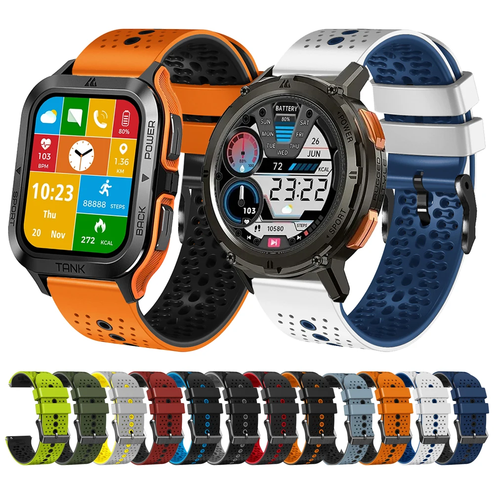Correa de silicona deportiva para KOSPET TANK T2 / TANK M2, accesorios de repuesto para pulsera