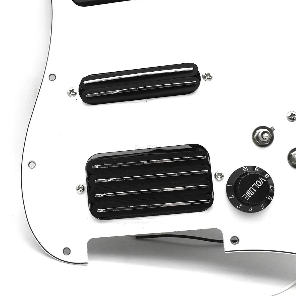 SSH Coil Splitting Pickups Electric Guitar Pickguard 2 Mini Humbucker with Coil Pickup High Output Loaded Prewired Scratchplate