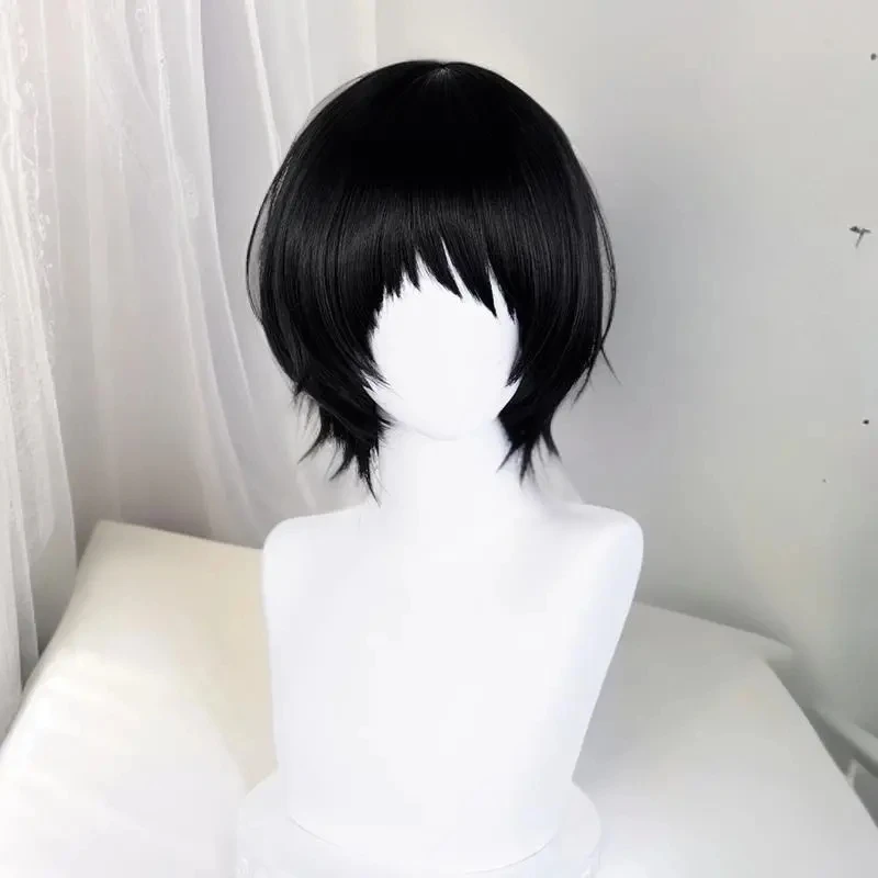Perruque de Cosplay originale Sin Kuze Shizuka pour hommes et femmes, cheveux courts noirs, résistants à la chaleur, accessoire d'halloween