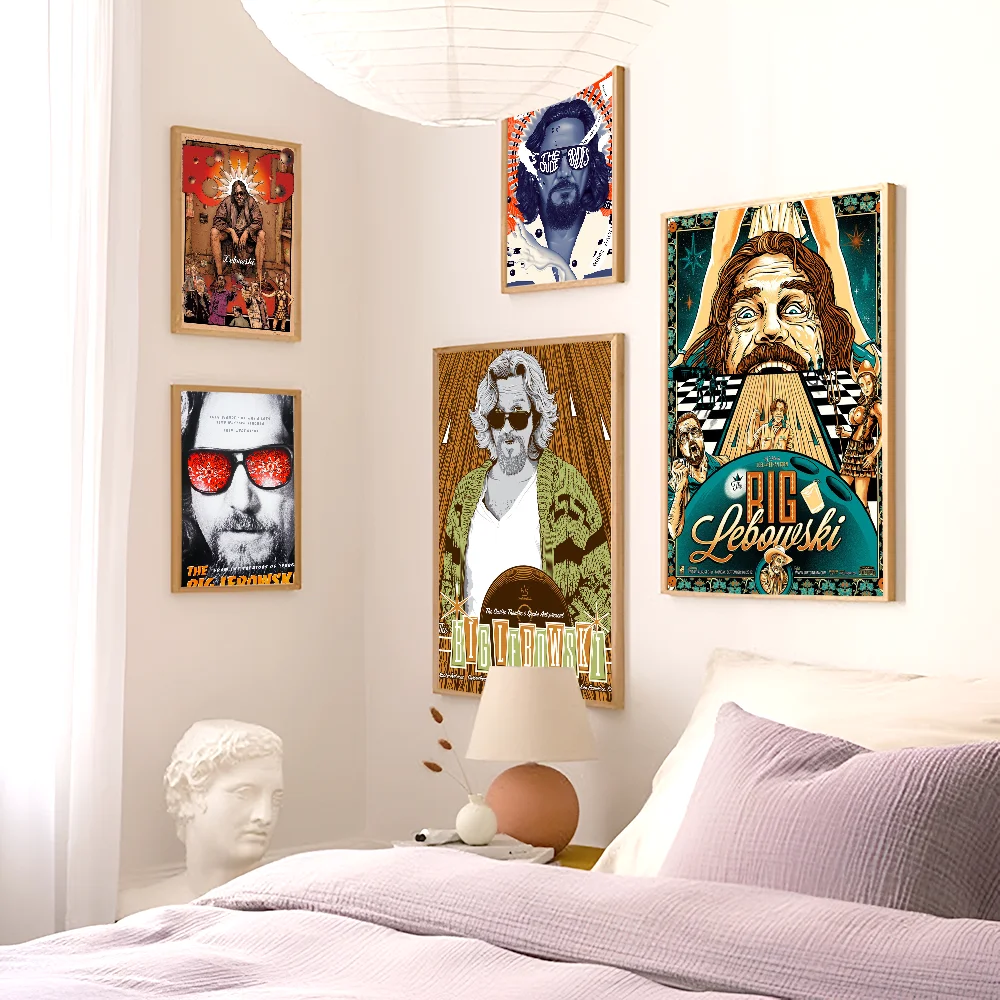 The Big Lebowski The Dude Comedy Movie Cartaz Adesivo DIY, Adesivo de Parede Extravagante para Sala de Estar, Decoração Bar