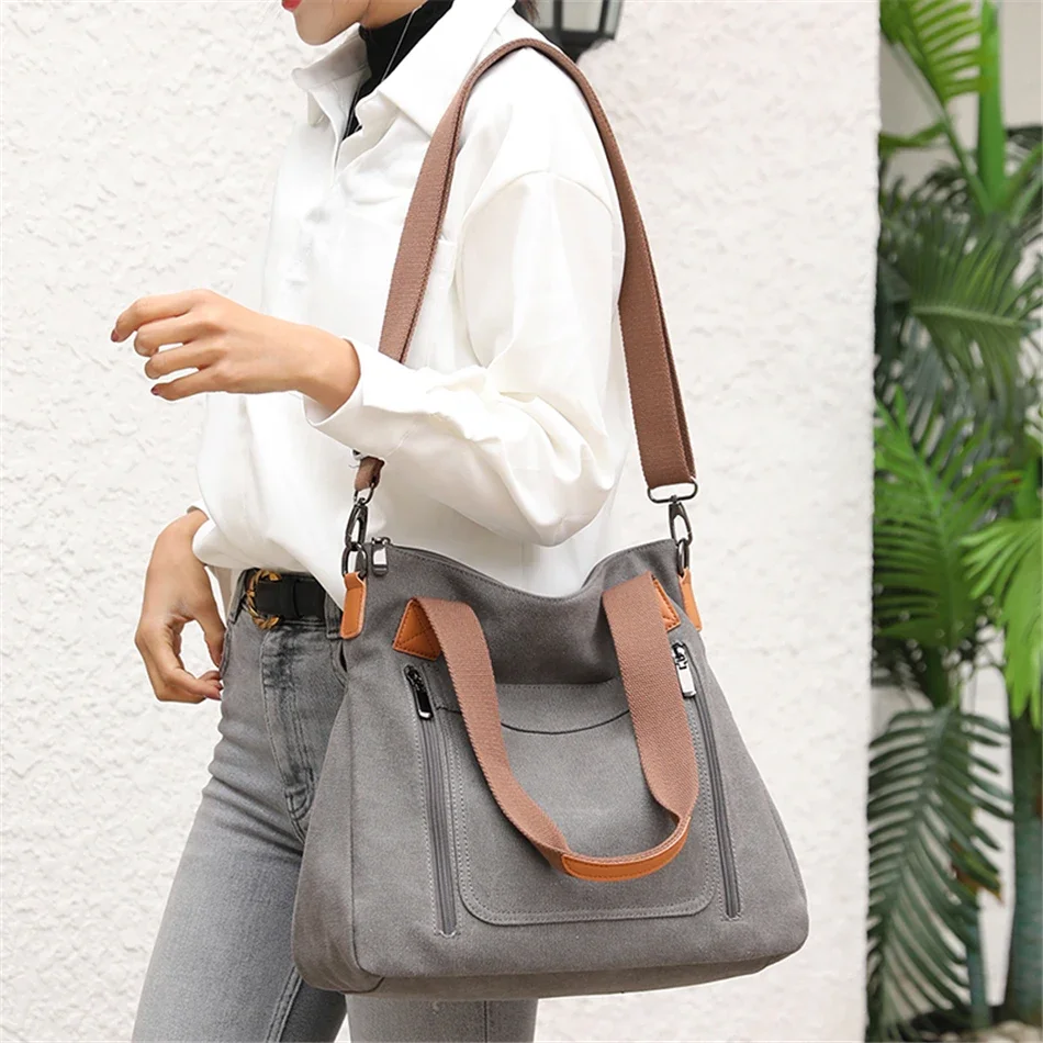 Luxury Cloth Handbags Women Bags Designer Handbags High Quality Canvas Shoulder Messenger Crossbody Bag Ladies Hand bag Purse