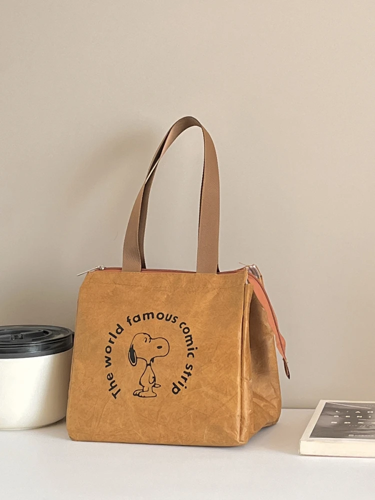 LucaAlberto Tragbare Bento-Box-Tasche, DuPont-Papier, Picknick im Freien, Wärmedämmung, Kühllagerung, Arbeit, Lunchtasche, Retro, japanisch...