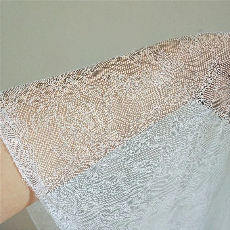 New Exquisite French Style Fresh and Soft Skin Friendly Embroidered Lace Mesh, Handmade DIY Wedding Dress Accessories Decoration