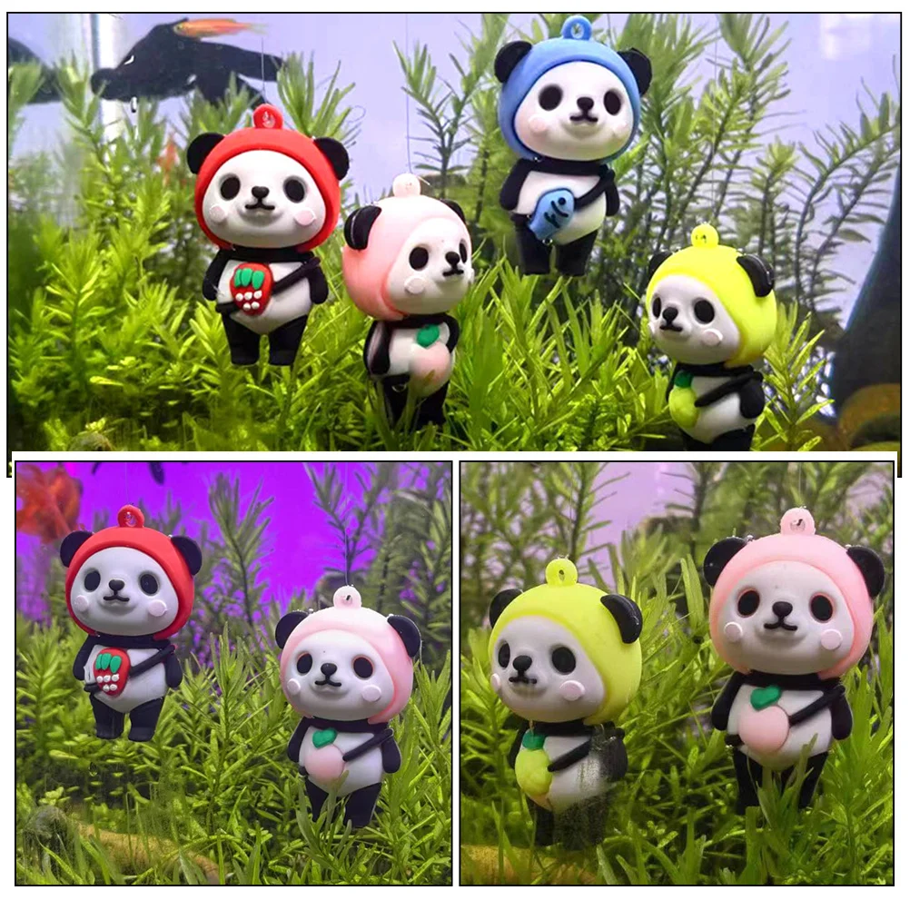 

4pcs Mini Fish Tank Decor Cute Floating Aquarium Ornament For Fish Tank Layout Decorations Pvc Waterproof Craft Pets Aquatic