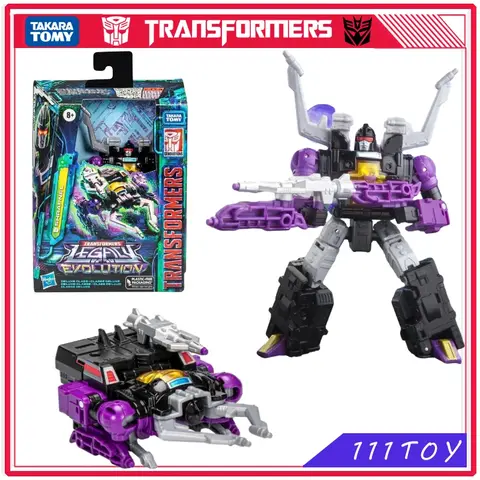 재고 있음 Takara Tomy Transformers 장난감 레거시 에볼루션 디럭스 클래스 Shrapnel 애니메이션 피규어 로봇 장난감 액션 피규어 선물 취미