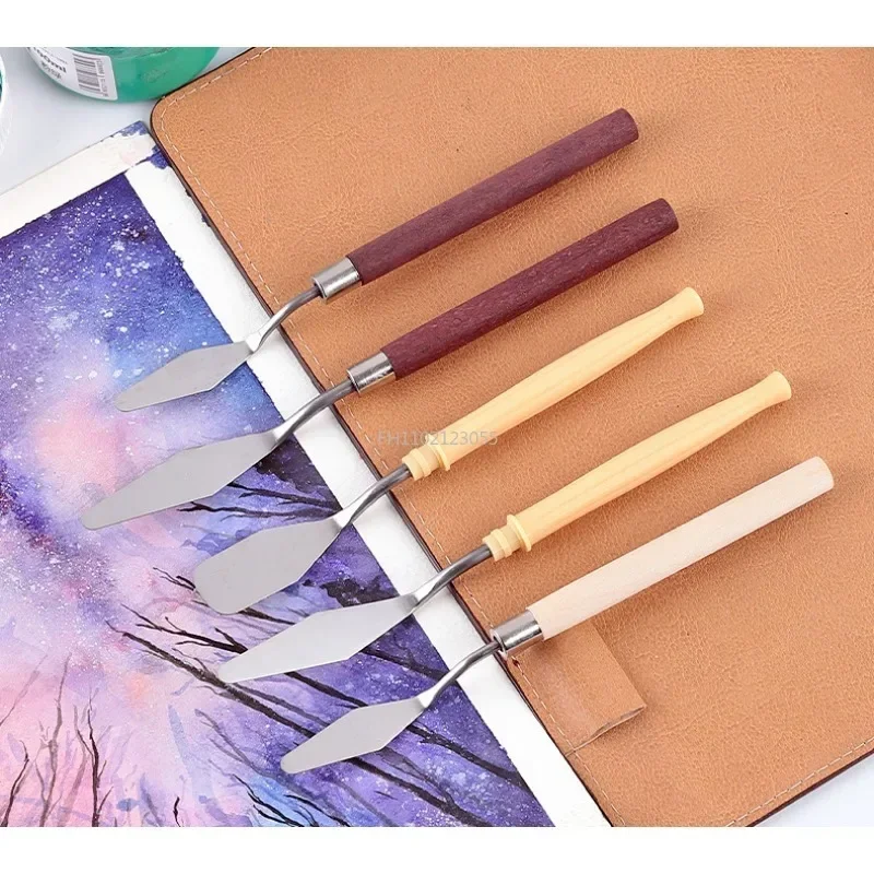 Cream Mixing Scraper Oil Painting Shovel Baking Pastry Tools Kitchen Accessories 3/5/7PCS Stainless Steel Fondant Cake Spatula