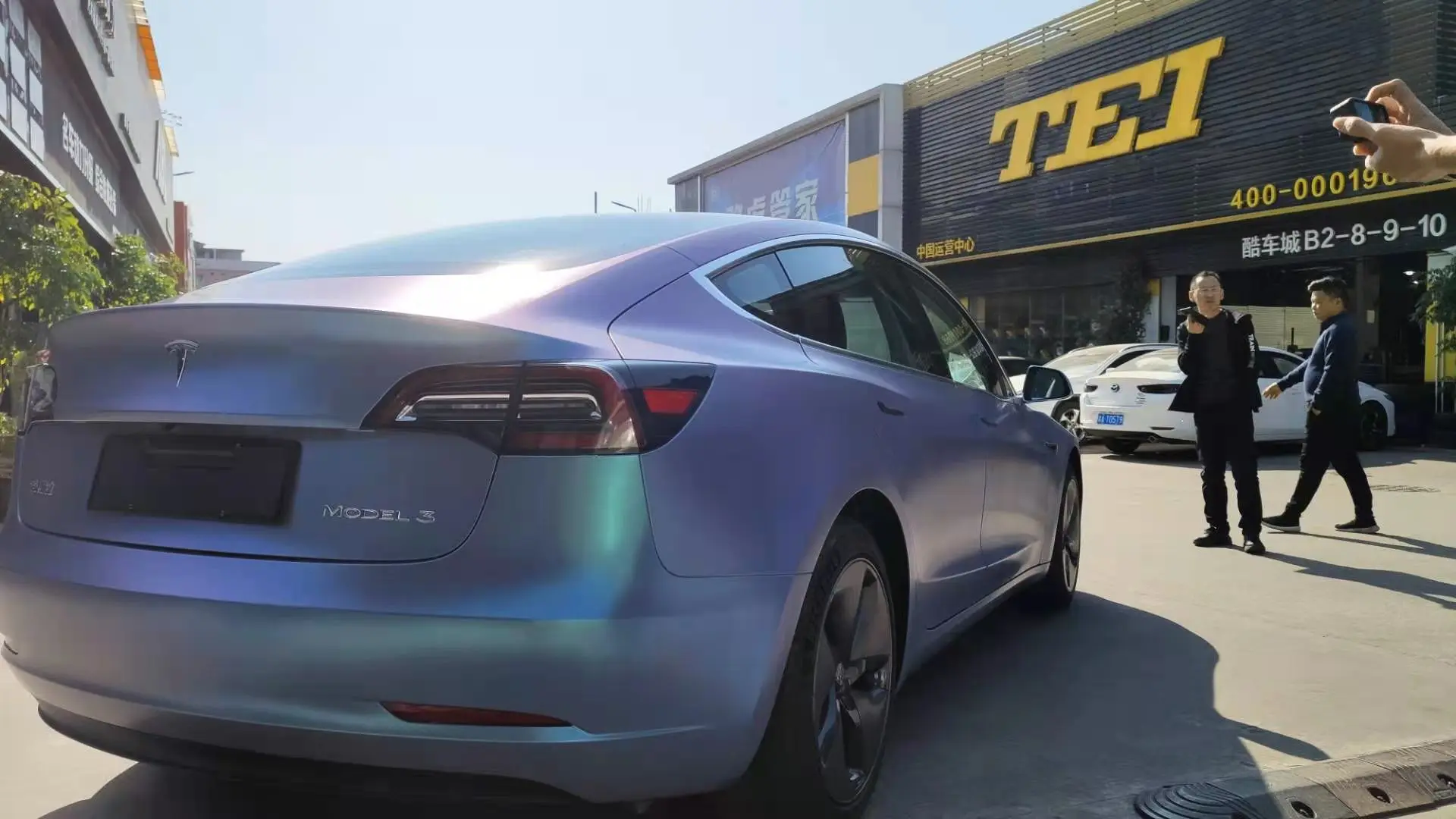 Nick Pearlescent Chrome Blue Design Metallic Light Grey Wrapping Matte Wine Red Pet Cast Vinyl Wrap Gloss Car