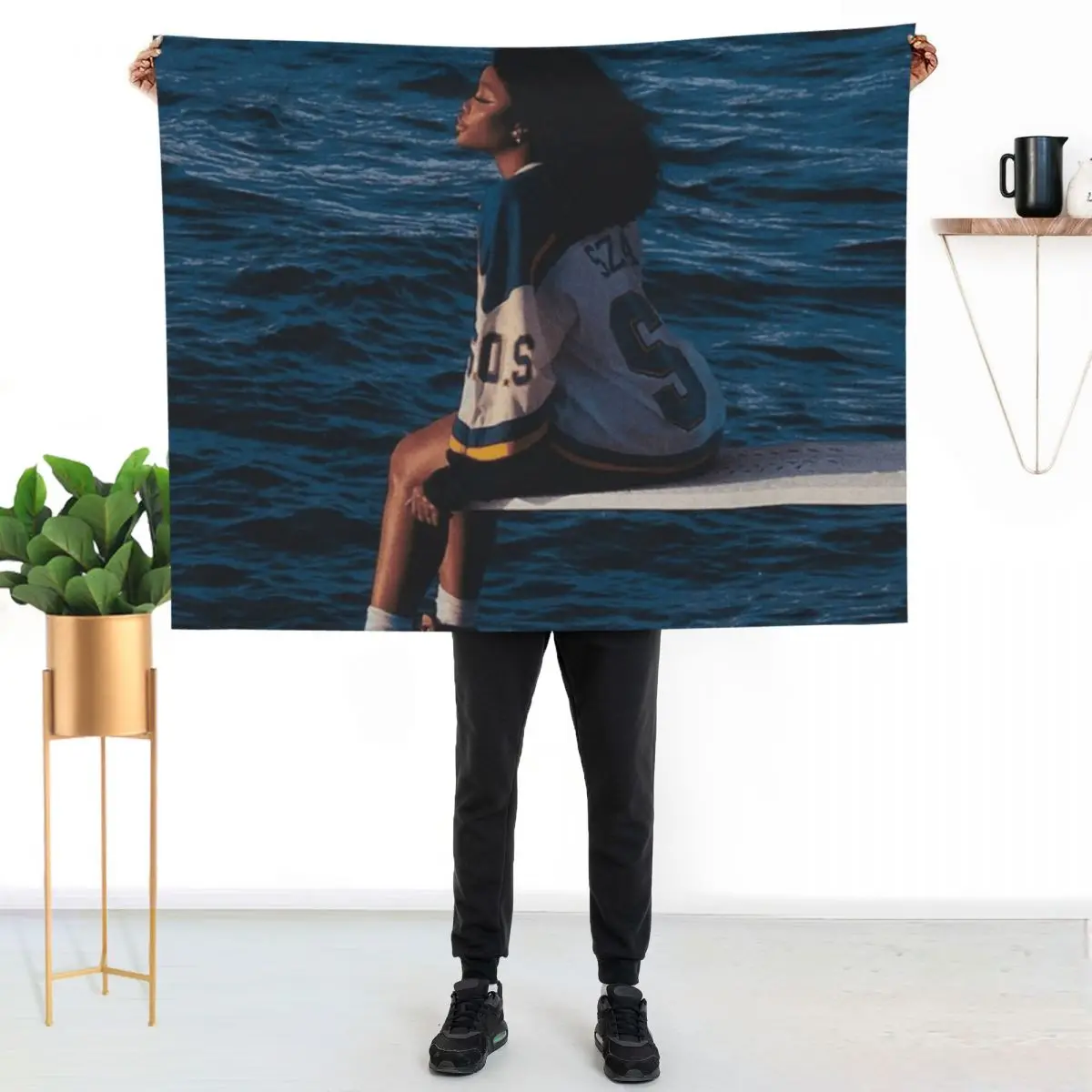 official sza Throw Blanket Thermal Single blankets and throws for sofa christmas gifts Summer Beddings Blankets