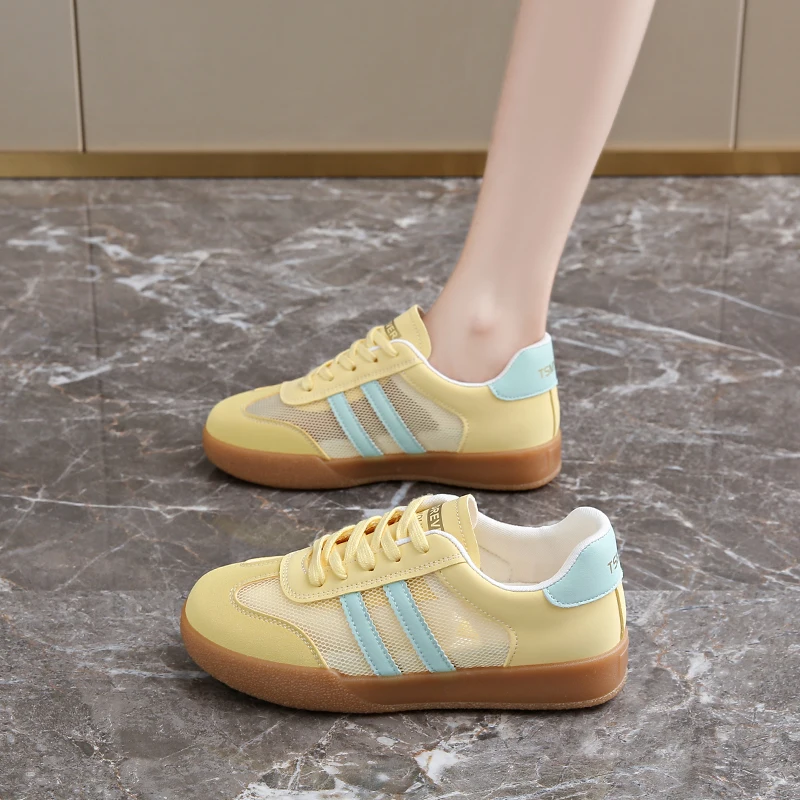 

CRLAYDK Fashion Women's Sneakers Casual Summer Mesh Lace Up Walking Shoes for Ladies Breathable Comfort Sports Running Flats