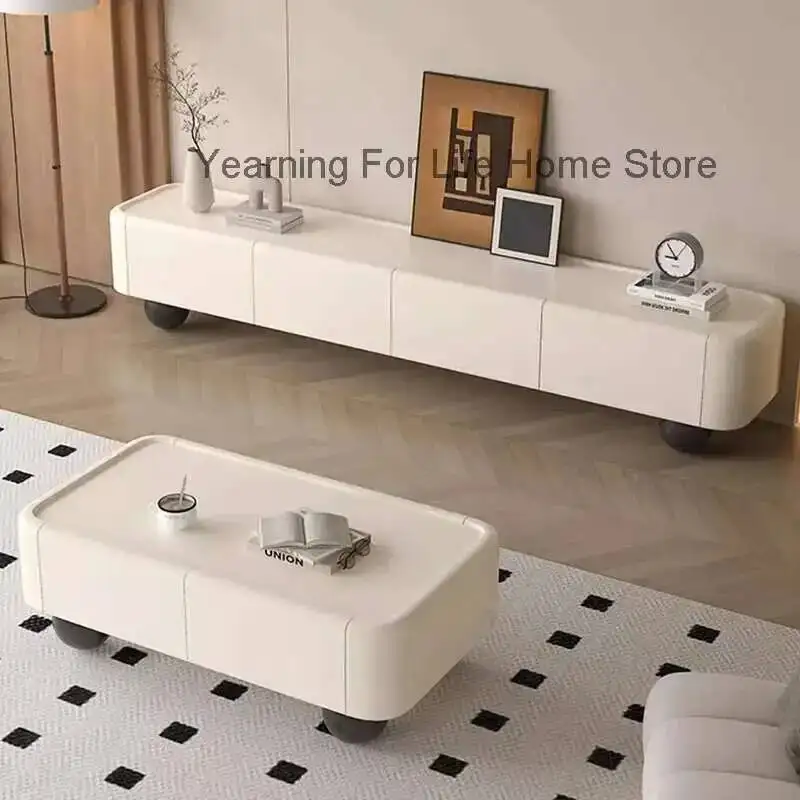 

Modern White Living Room Tv Stands Mobile Display Luxury Drawers Tv Table Movies Designer Storage Suporte Para Tv Home Furniture