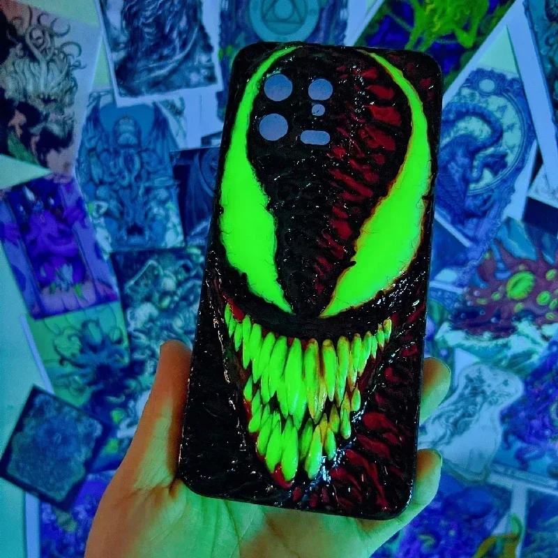 4099 Original 3D hecho a mano funda para teléfono móvil veneno sangriento Horror masacre funda para teléfono móvil personalizado regalo de Navidad y Halloween