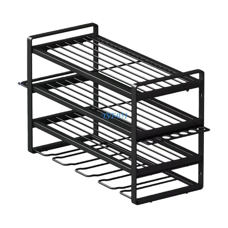 E15A Strong Drill Planner Wall Mounted for Tool Storage Steel Substance 150Lbs Capacity Measurements Included