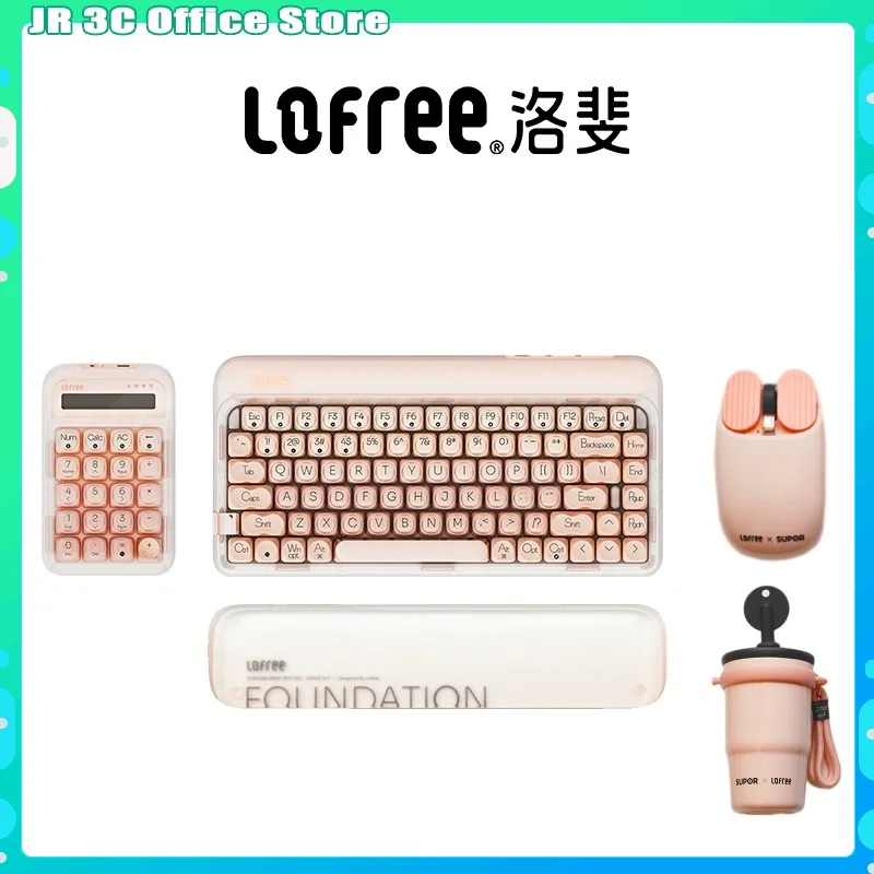 

Lofree Hot Plug 3 Module Liquid Foundation Color Wireless Bluetooth Mechanical Keyboard Girl Women Office 84 Key 3 Module