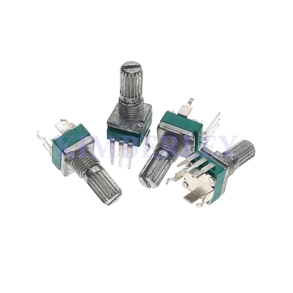 3 Piece RK097 Vertical Bent Foot Single Amplifier Volume Adjustment Potentiometer B2K B5K B10K B20K B50K B100K B200K B500K 15MM