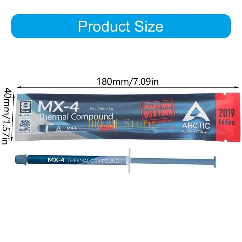 MX4 thermische pasta efficiënte warmtegeleidingspasta 2g universeel voor pc cpu gpu verkoop
