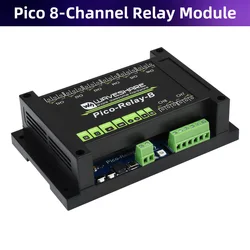 Raspberry Pi Pico Industrial 8-Channel Relay Module For Pico Power Supply Isolation Photocoupler Isolation