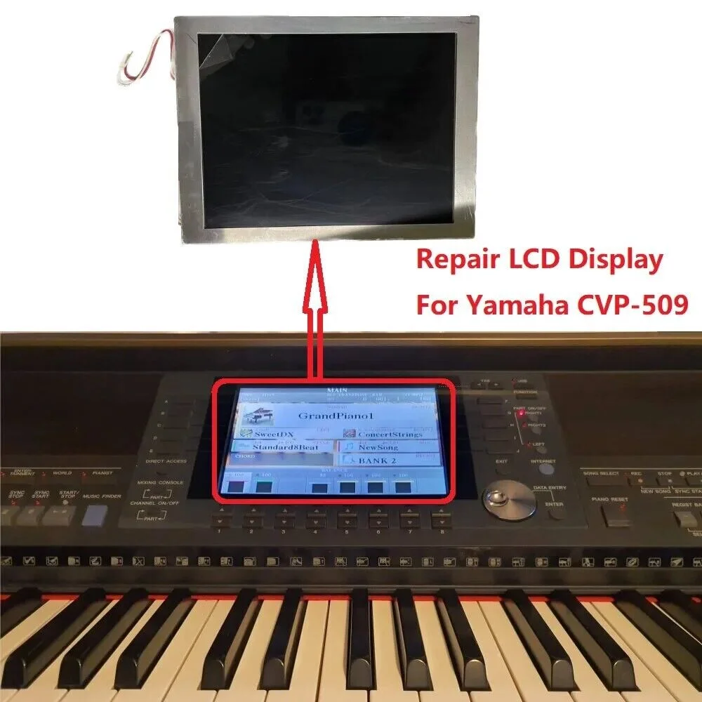 

1 pcs LCD For YAMAHA Clavinova CVP-509 CVP509 Tyros3 ZE941600 WN675600 Repair