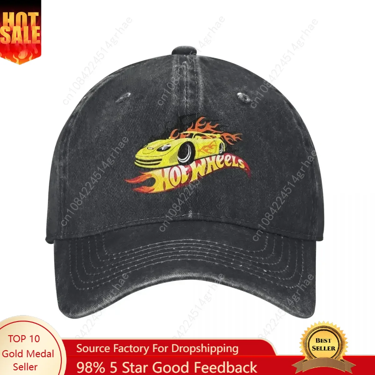 

HotWheels Cartoon Car Baseball Cap American Sunshade Hip Hop Dad Hats Casual Hunting Camping Snapback Cap Fashion Unisex
