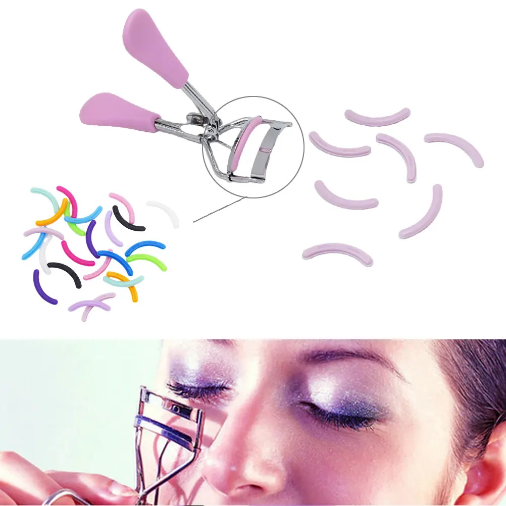 10PCS Eyelashes Curler Replacement Pads Eyelash Curling High Elastic Rubber Pad Beauty Tools Eyelash Curler Refill Rubber Pads