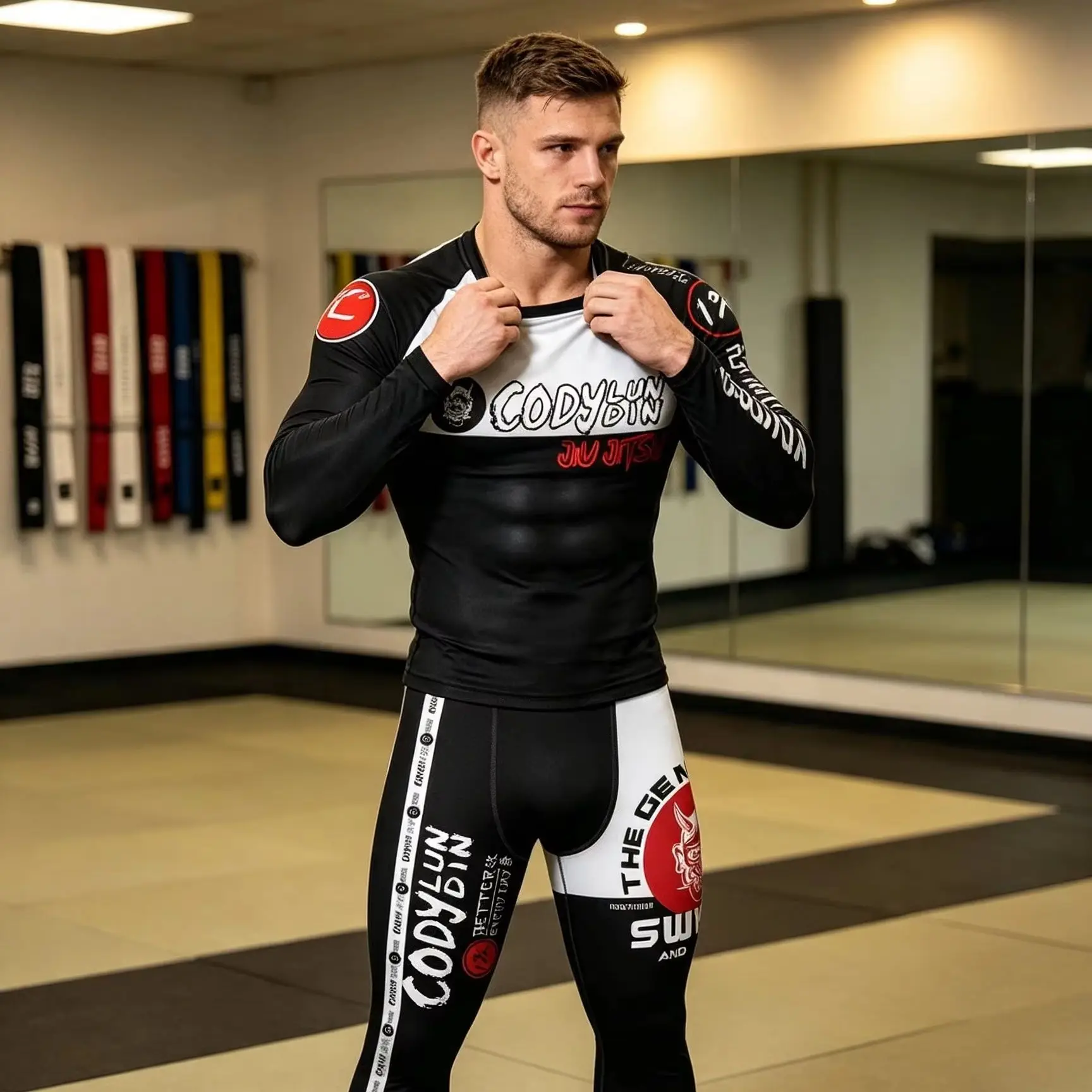 Customized Logo Men's BJJ Kimono Taekwondo Fighting Gym Sportswear Cody Lundin High Qulitay Martial Arts Taekwondo Uniform view 4