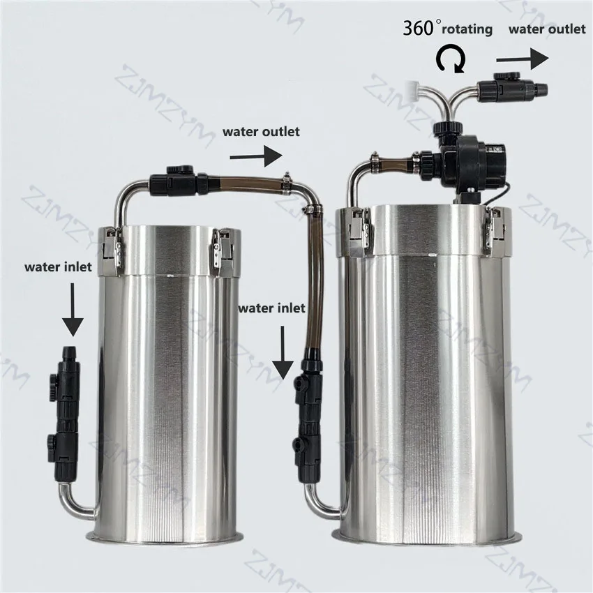 Stainless Steel External Fish Tank Filter Bucket Aquarium External Filter Barrel Turtle External Canister Filter Bucket 5-22L - view 2