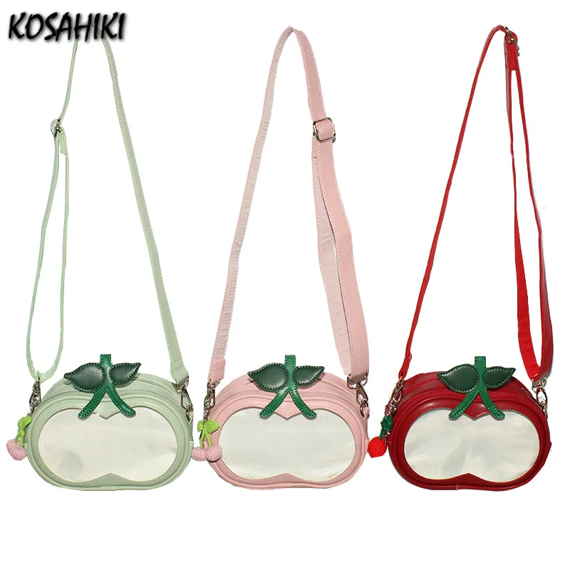 

Y2k Aesthetic Women Kawaii Sweet Shoulder Handbags Transparent Fashion Chic Crossbody Bag Korean Cute Casual All Match Ita Bags