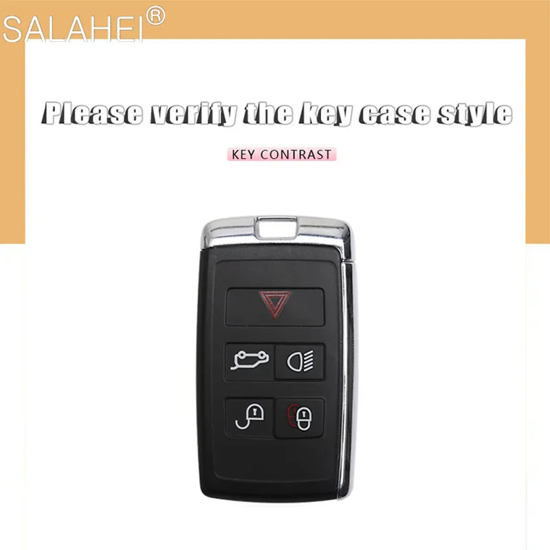 Full Cover Soft TPU Car Key Case For Land Rover Range Rover Sport Evoque Velar Discovery 5 Sport 2018 2019 Keyless Accessories